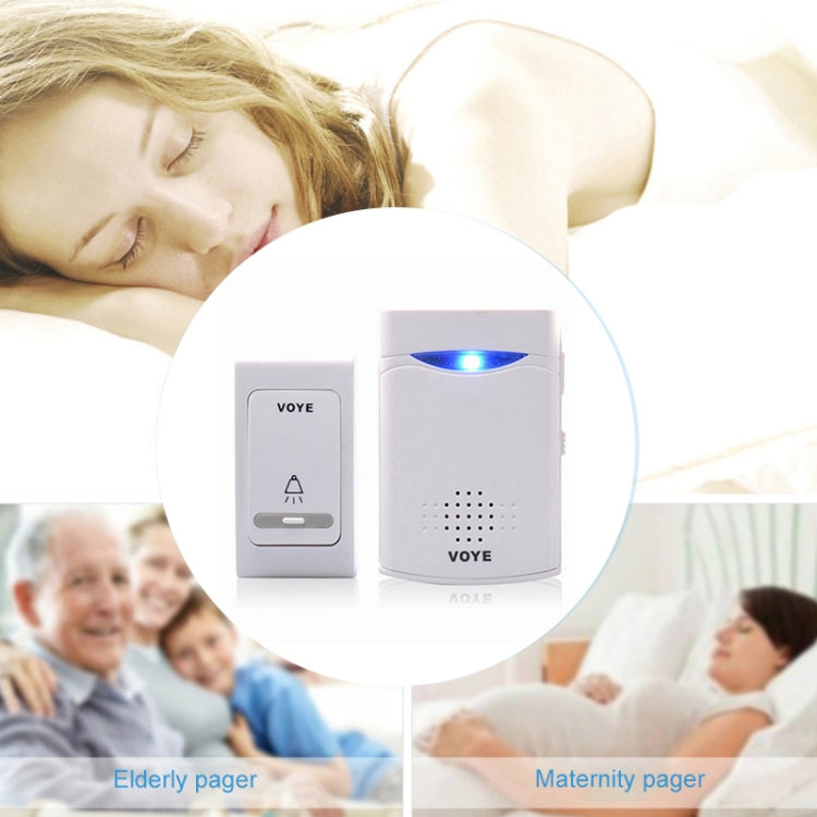 VOYE V006B2 Wireless Remote Control Chime Door Bell with Double-Receiver, V006B2 VOYE V006B2 Wireless Remote Control Chime Door Bell with Double-Receiver, V006B2